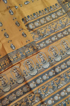 Orange Baluchari Handloom Pure Silk Saree - Luxurion World