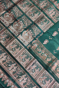 Exquisite Green Swarnachari Handloom Silk Saree - Luxurion World