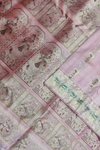 Exquisite Pink Swarnachari Handloom Silk Saree - Luxurion World