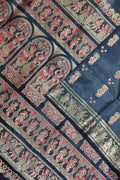 Swarnachari Silk Saree: Elegant Black Handloom Beauty - Luxurion World