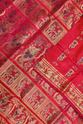 Beautiful Pink Handloom Swarnachari Silk Saree - Luxurion World