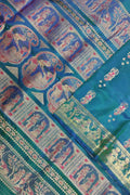 Green Handloom Swarnachari Silk Saree: Exquisite Elegance - Luxurion World