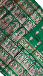 Green Handloom Swarnachari Pure Silk Saree