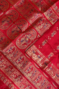 Pink Handloom Swarnachari Pure Silk Saree