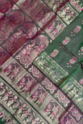 Green Handloom Swarnachari Pure Silk Saree