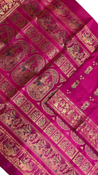 Pink Handloom Swarnachari Pure Silk Saree