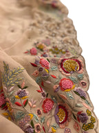 Pastel Embroidered Trendy Organza Zardozi Work Saree - Luxurion World