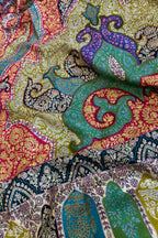 Multicolor Kashmiri Needle Work Pure Pashmina Shawl — Paisley Motif, Ethnic