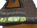 Brown Ajrakh Modal Silk Suit With Hand Bandhej Dupatta And Bottom - Luxurion World