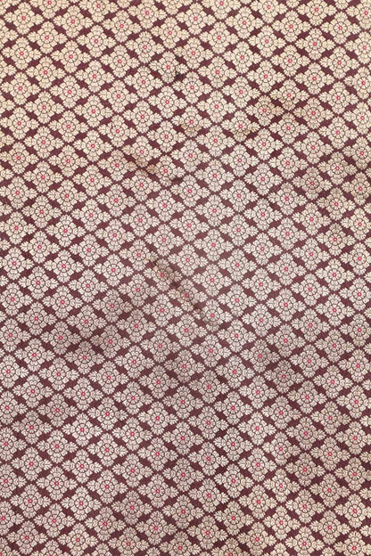 Elegant Maroon Banarasi Handloom Pure Katan Silk Suit With Banarasi Handloom Pure Katan Silk Dupatta - Luxurion World