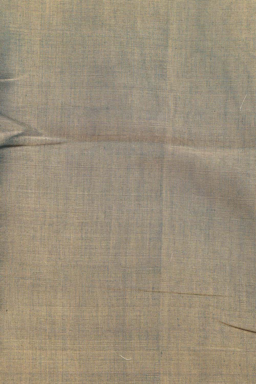 Blue Chanderi Handloom Plain Tissue Silk Suit With Banarasi Handloom Pure Katan Silk Dupatta - Luxurion World