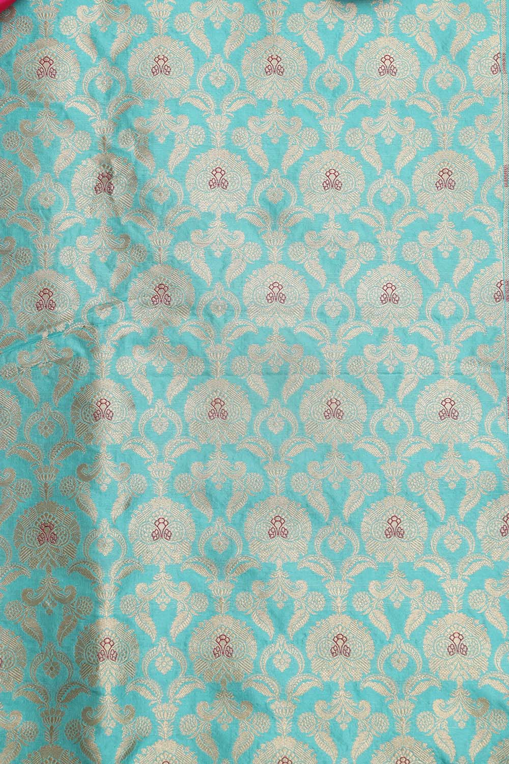 Elegant Blue Banarasi Pure Katan Silk Suit With Banarasi Handloom Pure Katan Silk Dupatta - Luxurion World