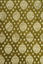 Green Banarasi Chanderi Silk Suit With Dyeable Banarasi Handloom Tissue Silk Dupatta - Luxurion World