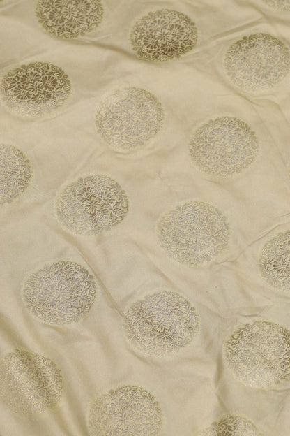 Pastel Banarasi Silk Suit With Red Banarasi Handloom Pure Moonga Silk Dupatta - Luxurion World