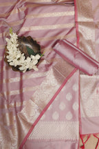 Elegant Purple Banarasi Silk Suit - Luxurion World