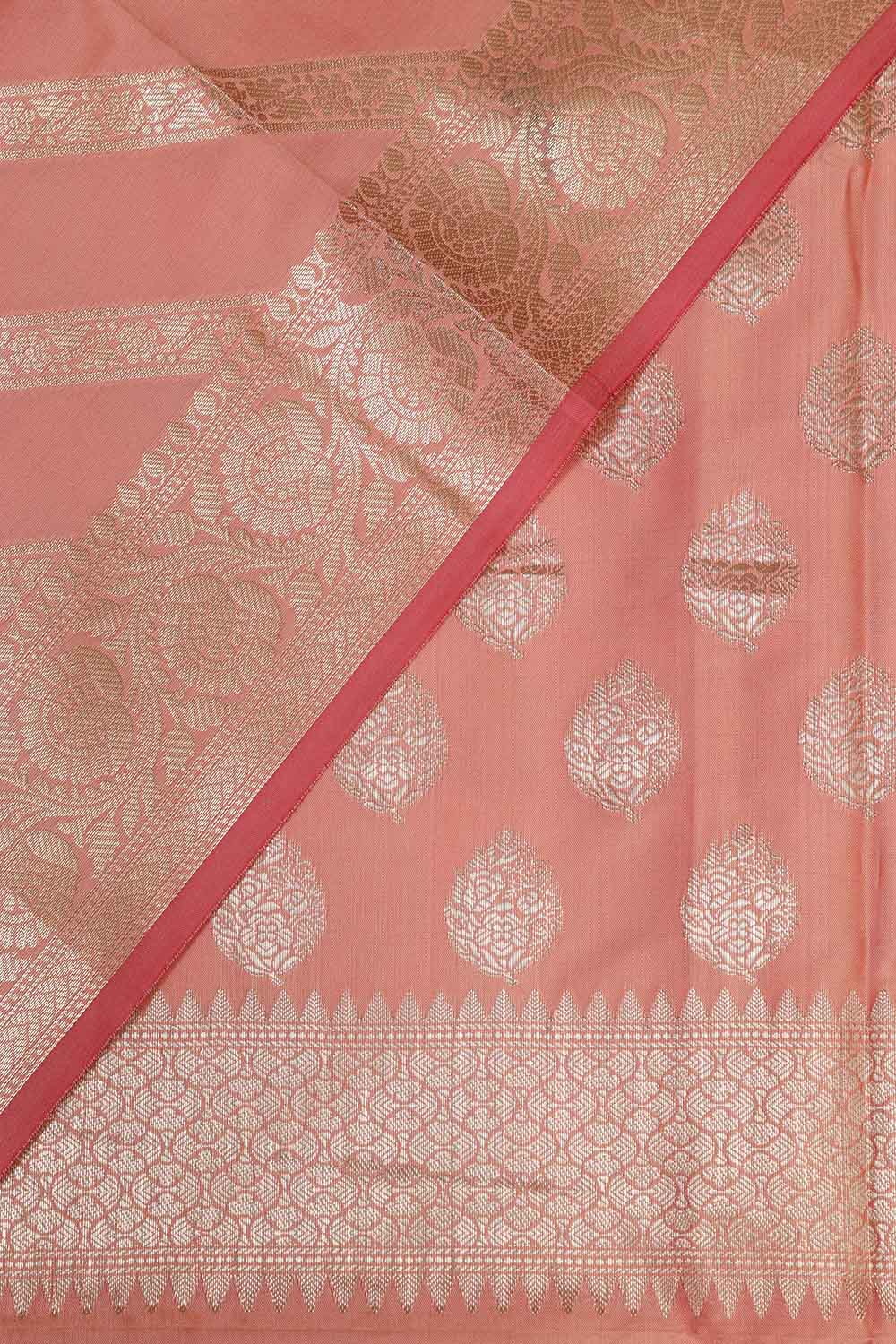 Elegant Orange Banarasi Silk Suit - Luxurion World