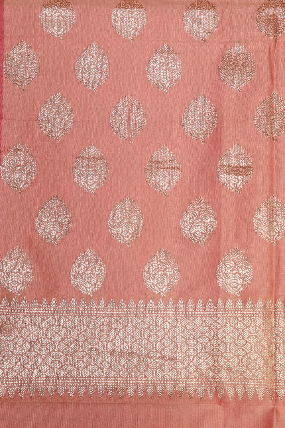 Elegant Orange Banarasi Silk Suit - Luxurion World