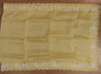 Stunning Yellow Banarasi Chanderi Silk Suit Set with Cutdana Embroidery & Organza Dupatta - Luxurion World