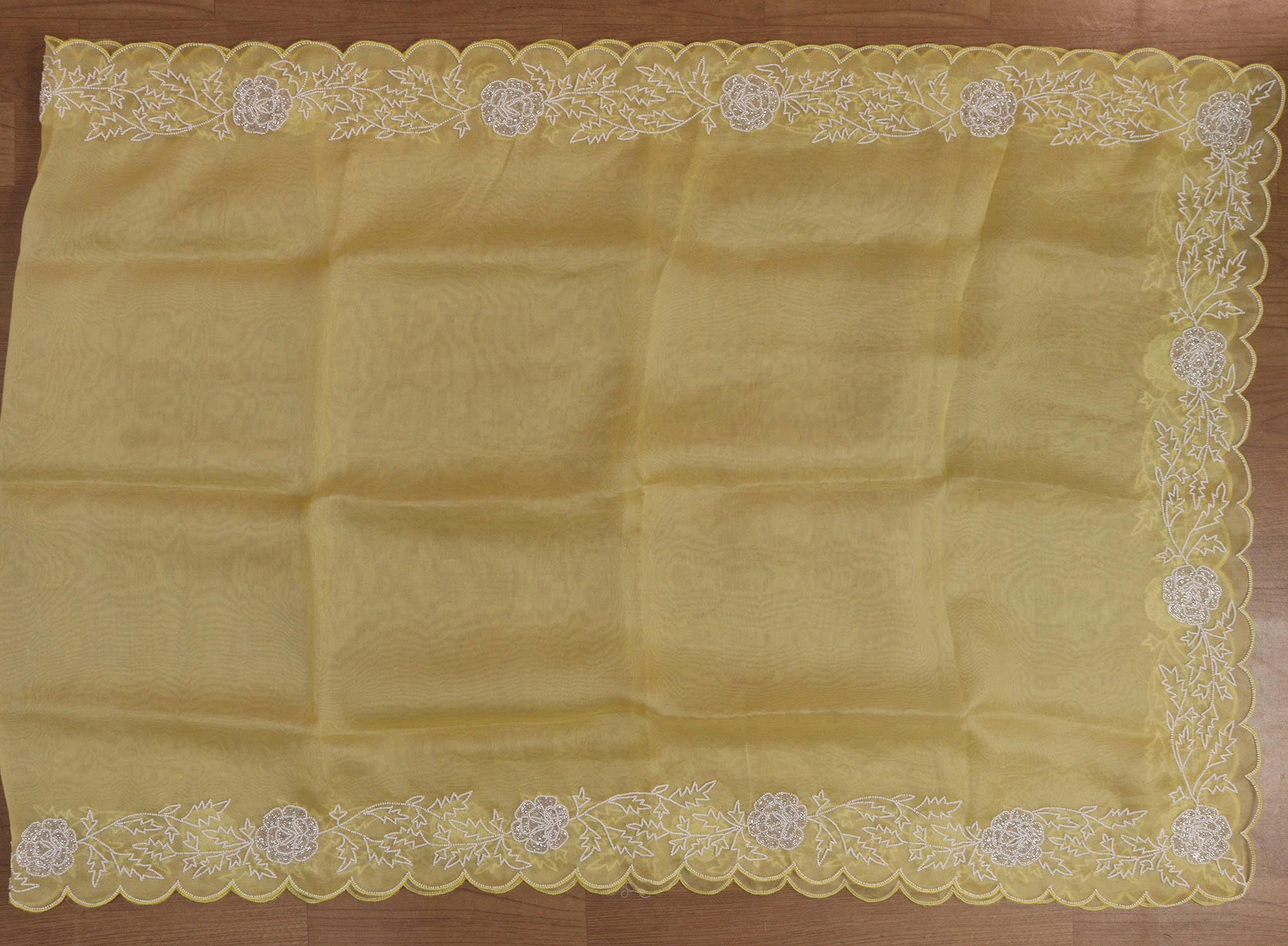 Stunning Yellow Banarasi Chanderi Silk Suit Set with Cutdana Embroidery & Organza Dupatta - Luxurion World
