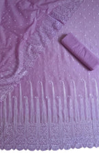Chic Pink Chikankari Chanderi Suit Set - Unstitched 3-Piece for a Stunning Look - Luxurion World