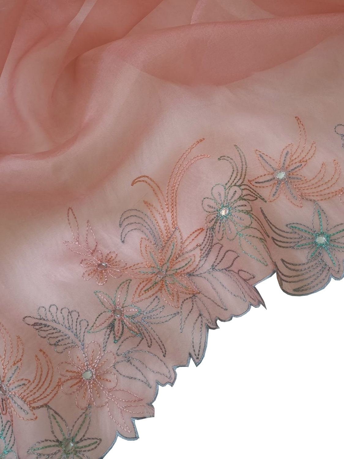 Exquisite Pink Banarasi Embroidered Silk Suit with Mirror Work - Luxurion World