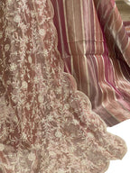 Exquisite Multicolor Banarasi Pure Rangkat Tissue Suit With Embroidered Tissue Dupatta - Luxurion World