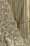 Green Banarasi Pure Rangkat Tissue Suit With Embroidered Tissue Dupatta - Luxurion World