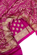 Pink Banarasi Silk Suit Set - Luxurion World