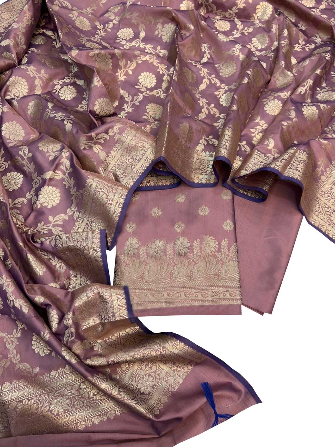 Pretty in Pink: Banarasi Silk Suit Set - Luxurion World