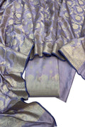 Elegant Purple Banarasi Silk Suit Set - Luxurion World