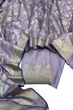 Elegant Purple Banarasi Silk Suit Set - Luxurion World