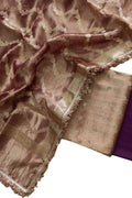 Elegant Purple Banarasi Silk Suit Set - Luxurion World