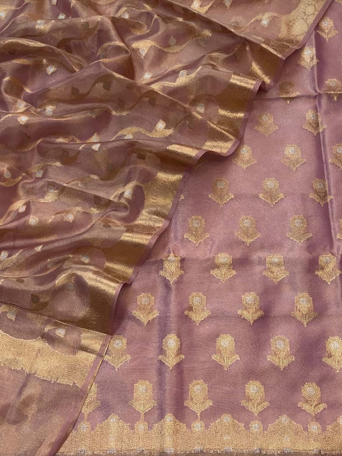 Stunning Pink Banarasi Silk Suit Set - Luxurion World