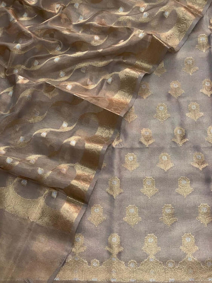 Elegant Purple Banarasi Silk Suit Set - Luxurion World