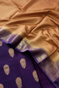 Elegant Purple Banarasi Chanderi Silk Suit - Luxurion World