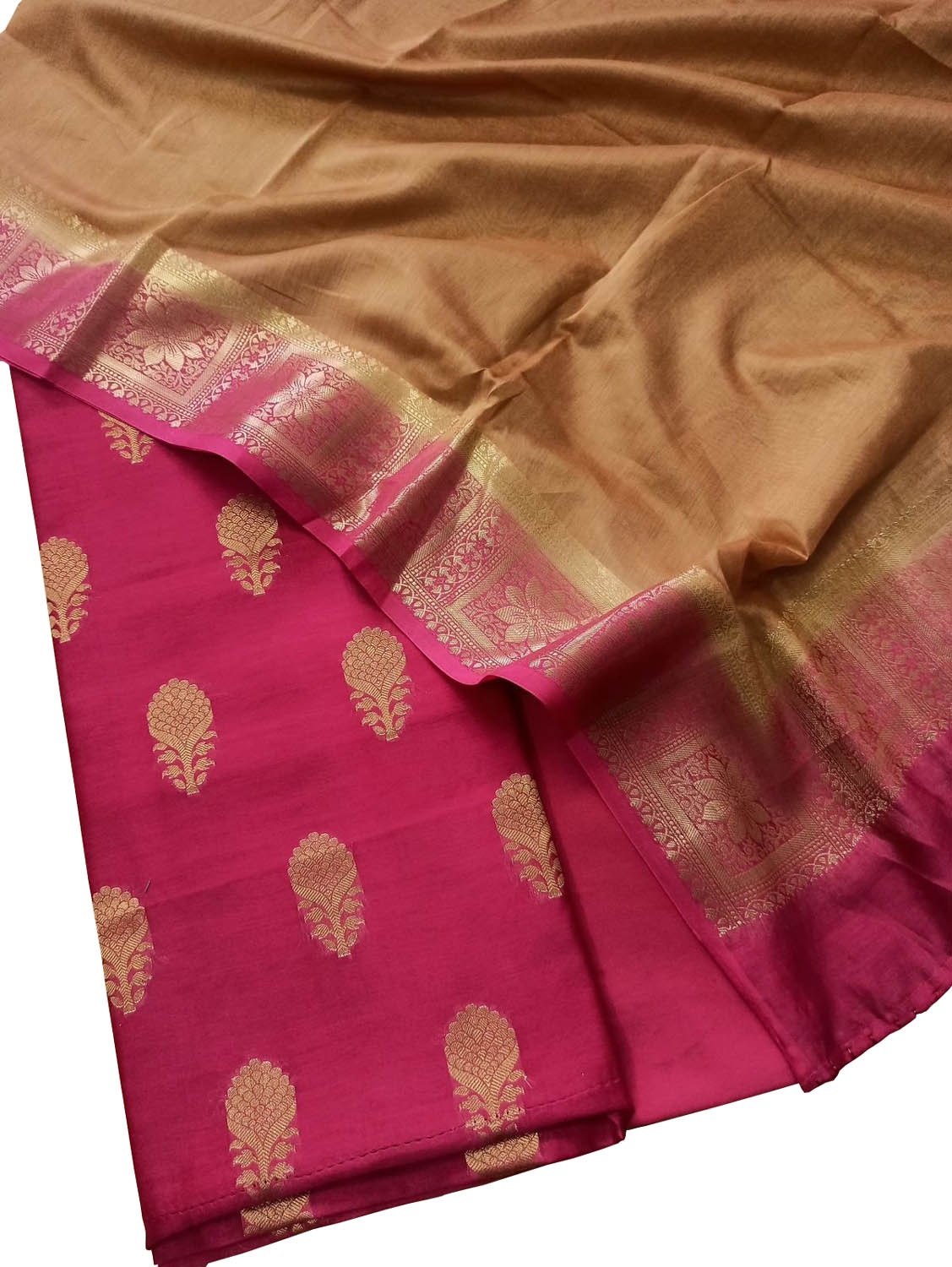 Elegant Pink Banarasi Chanderi Silk Suit - Luxurion World