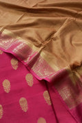 Elegant Pink Banarasi Chanderi Silk Suit - Luxurion World