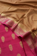 Elegant Pink Banarasi Chanderi Silk Suit - Luxurion World