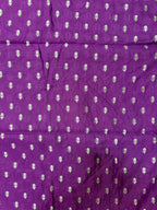 Elegant Purple Banarasi Silk Two Piece Unstitched Suit Set - Luxurion World
