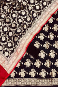Exquisite Black Banarasi Georgette Suit Set - Luxurion World