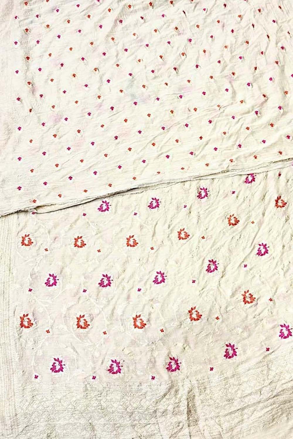 Dyeable Banarasi Pure Moonga Silk Handloom Meenakari Two Piece Unstitched Suit Set - Luxurion World