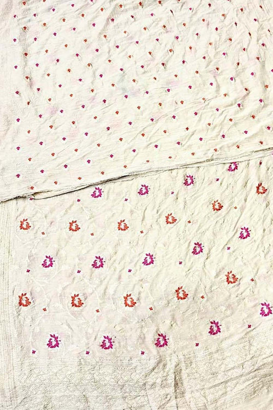 Dyeable Banarasi Pure Moonga Silk Handloom Meenakari Two Piece Unstitched Suit Set - Luxurion World