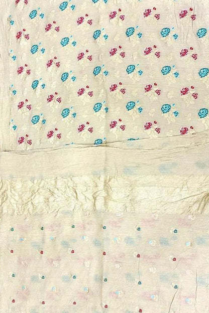 Dyeable Banarasi Pure Moonga Silk Handloom Meenakari Two Piece Unstitched Suit Set - Luxurion World