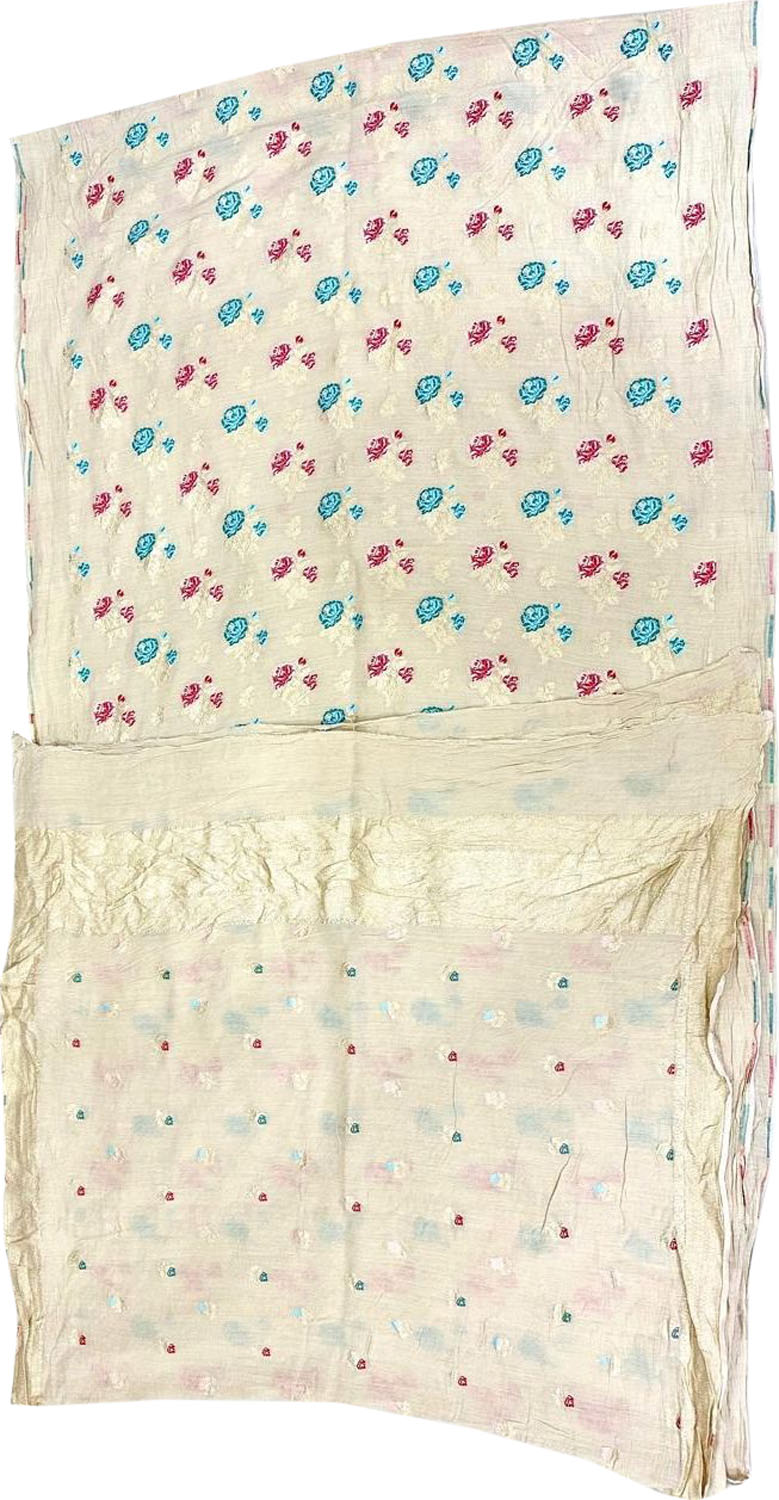 Dyeable Banarasi Pure Moonga Silk Handloom Meenakari Two Piece Unstitched Suit Set - Luxurion World