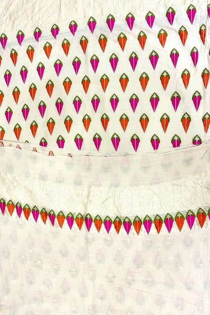 Dyeable Banarasi Pure Moonga Silk Handloom Meenakari Two Piece Unstitched Suit Set - Luxurion World