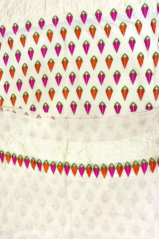 Dyeable Banarasi Pure Moonga Silk Handloom Meenakari Two Piece Unstitched Suit Set - Luxurion World