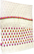 Dyeable Banarasi Pure Moonga Silk Handloom Meenakari Two Piece Unstitched Suit Set - Luxurion World