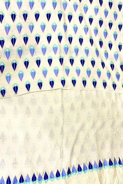 Dyeable Banarasi Pure Moonga Silk Handloom Meenakari Two Piece Unstitched Suit Set - Luxurion World