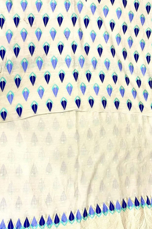 Dyeable Banarasi Pure Moonga Silk Handloom Meenakari Two Piece Unstitched Suit Set - Luxurion World