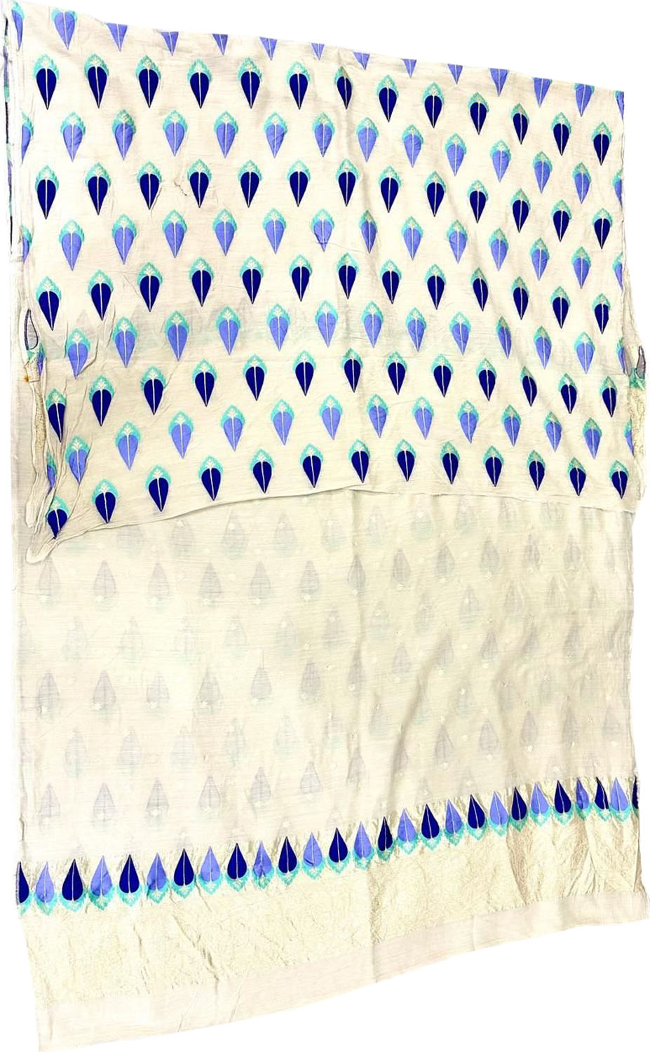 Dyeable Banarasi Pure Moonga Silk Handloom Meenakari Two Piece Unstitched Suit Set - Luxurion World